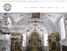 Tablet Screenshot of formundfarbe-ehmann.com